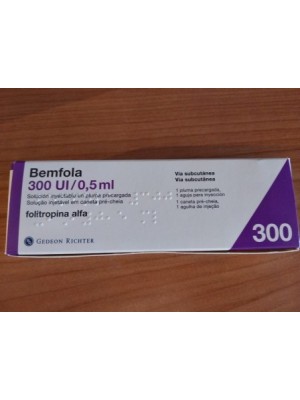 Bemfola 300 IU / 0.5 ml. 1 injection